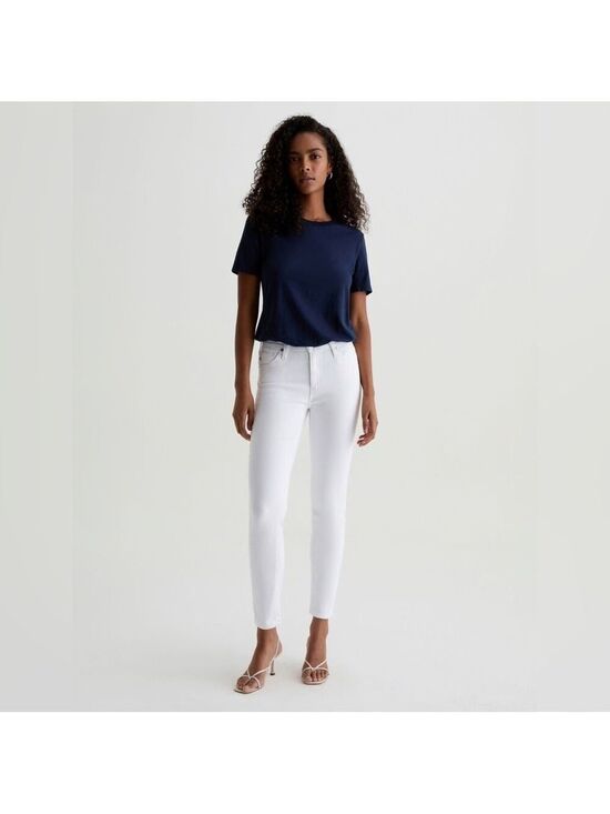 Ag Adriano Goldschmied Denim - Ag Adriano Goldschmied The Prima Ankle Cigarette Ankle Jeans White Size 27R